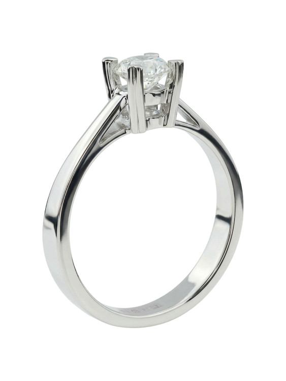 Кольцо из белого золота c бриллиантами