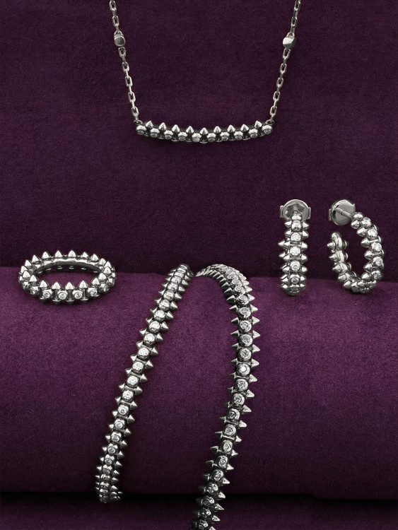 Кольцо из белого золота c бриллиантами