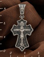 Крест из белого золота 585 пробы