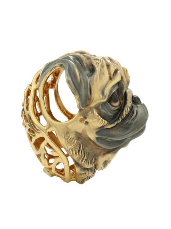 Подвеска из лимонного золота c эмаль