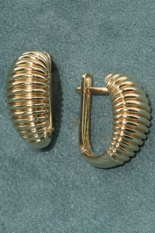 Серьги из лимонного золота 585 пробы