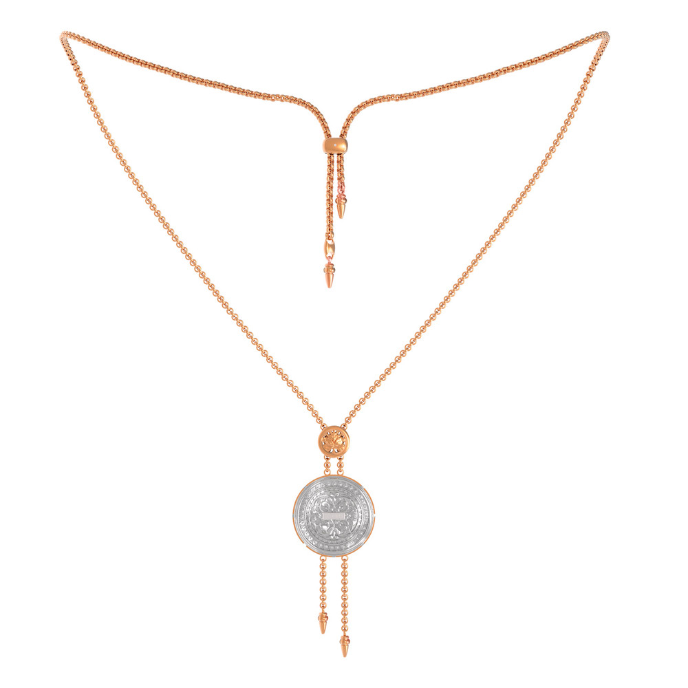 Колье из золота c эмаль