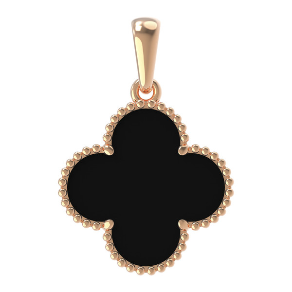 Подвеска из золота c ониксом