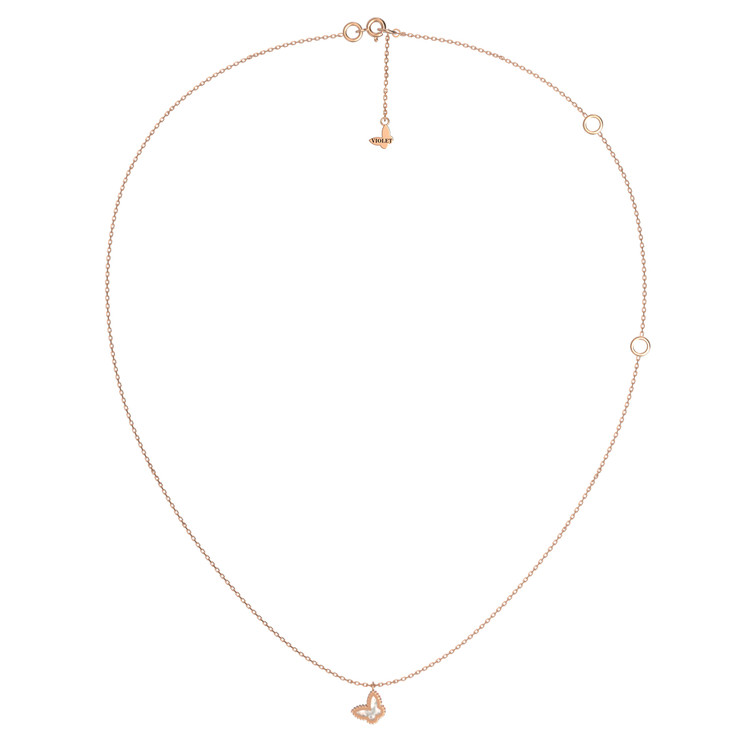 Колье из золота c перламутром