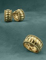 Серьги из лимонного золота 585 пробы