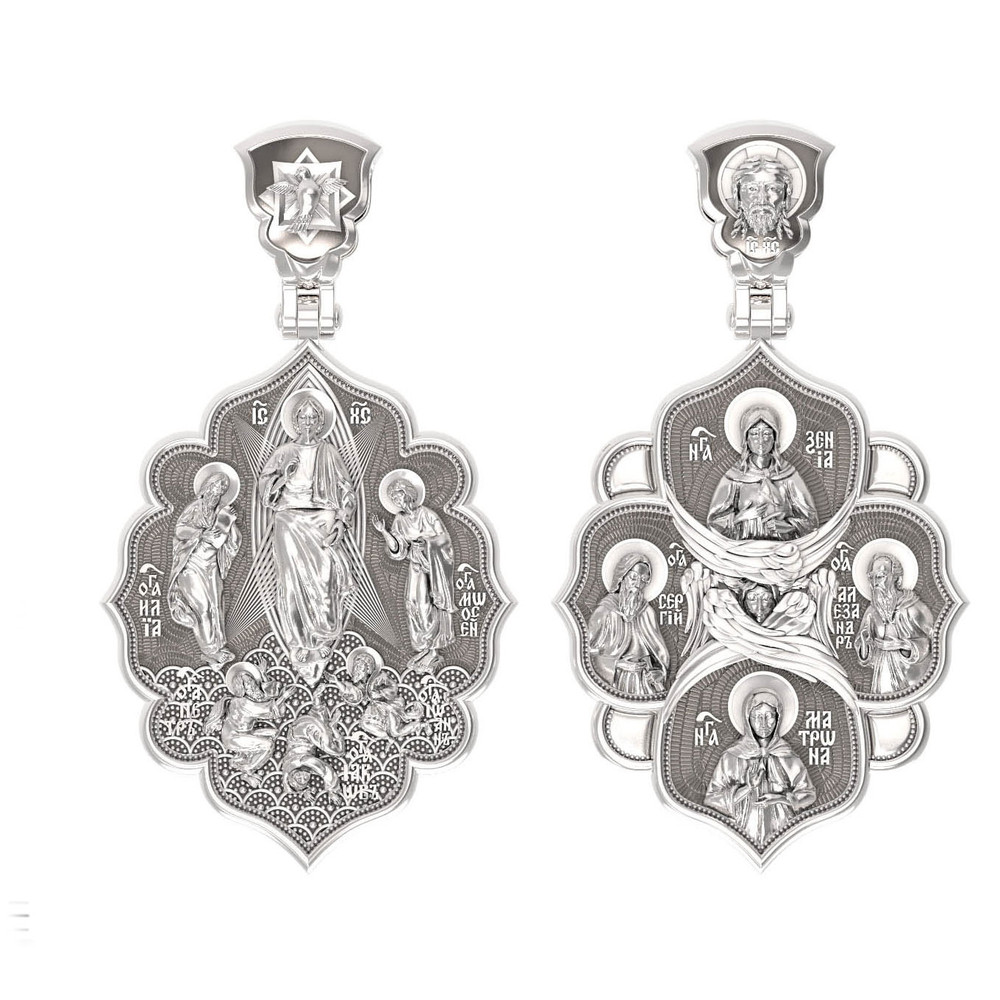 Образок из белого золота