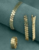 Серьги из лимонного золота 585 пробы