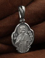 Образок из белого золота 585 пробы