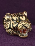 Кольцо из лимонного золота 585 пробы c эмалью
