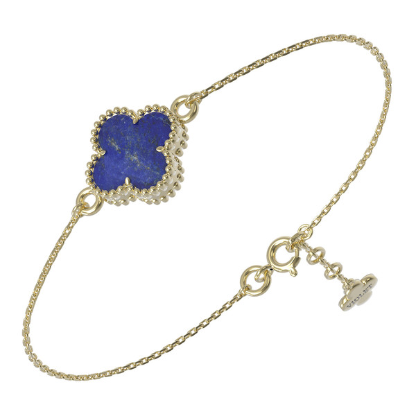 Браслет из лимонного золота c лазуритом