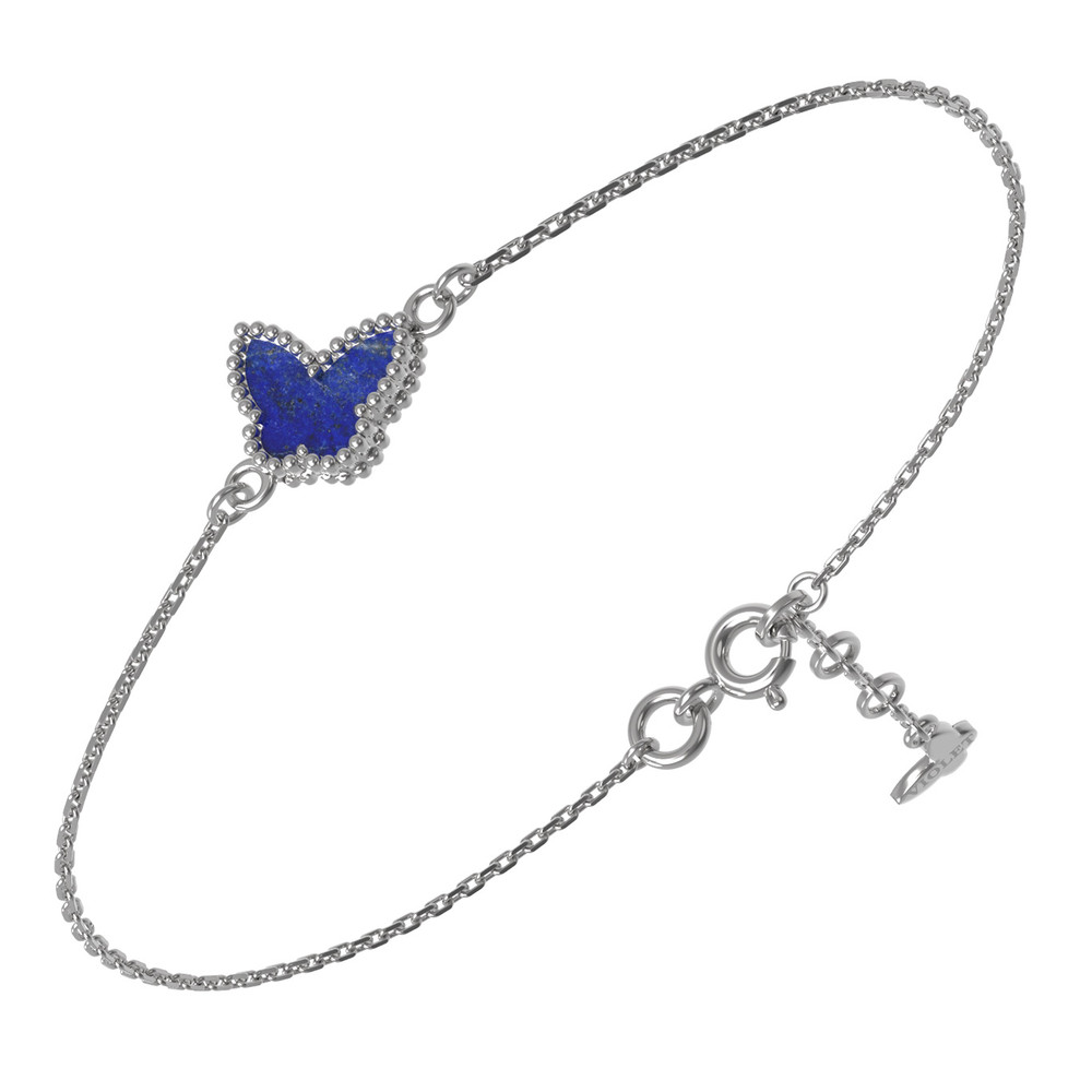 Браслет из белого золота c лазуритом