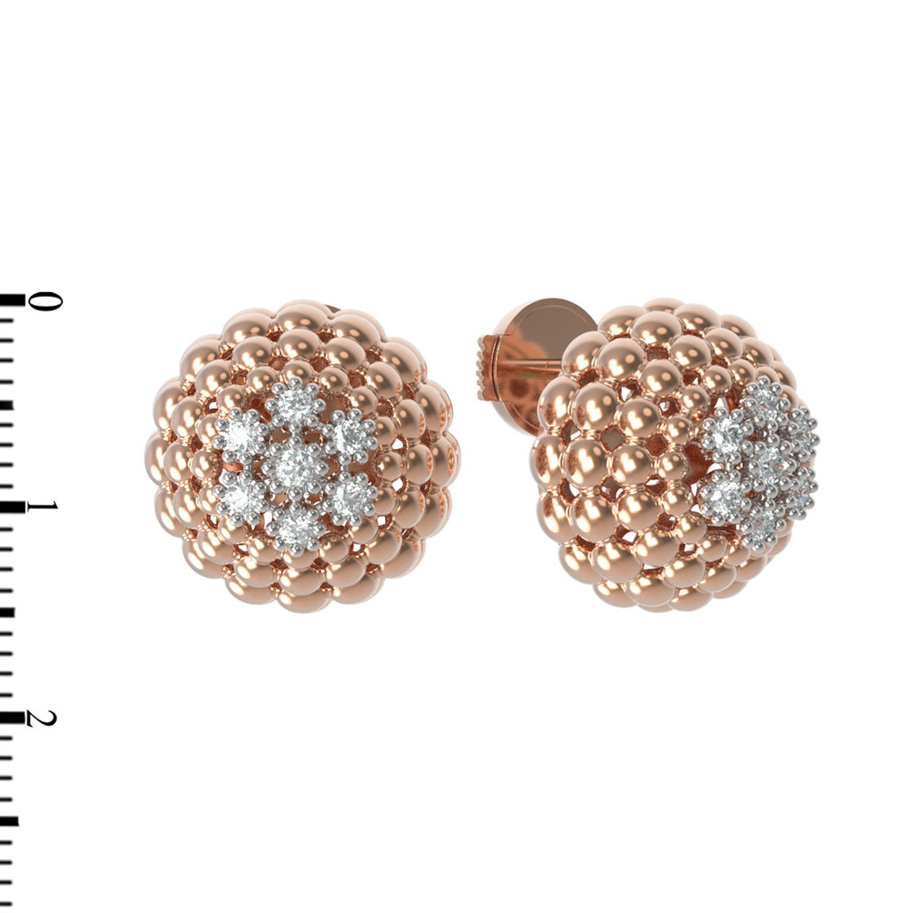 Серьги из золота c бриллиантами