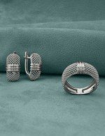 Кольцо из белого золота 585 пробы