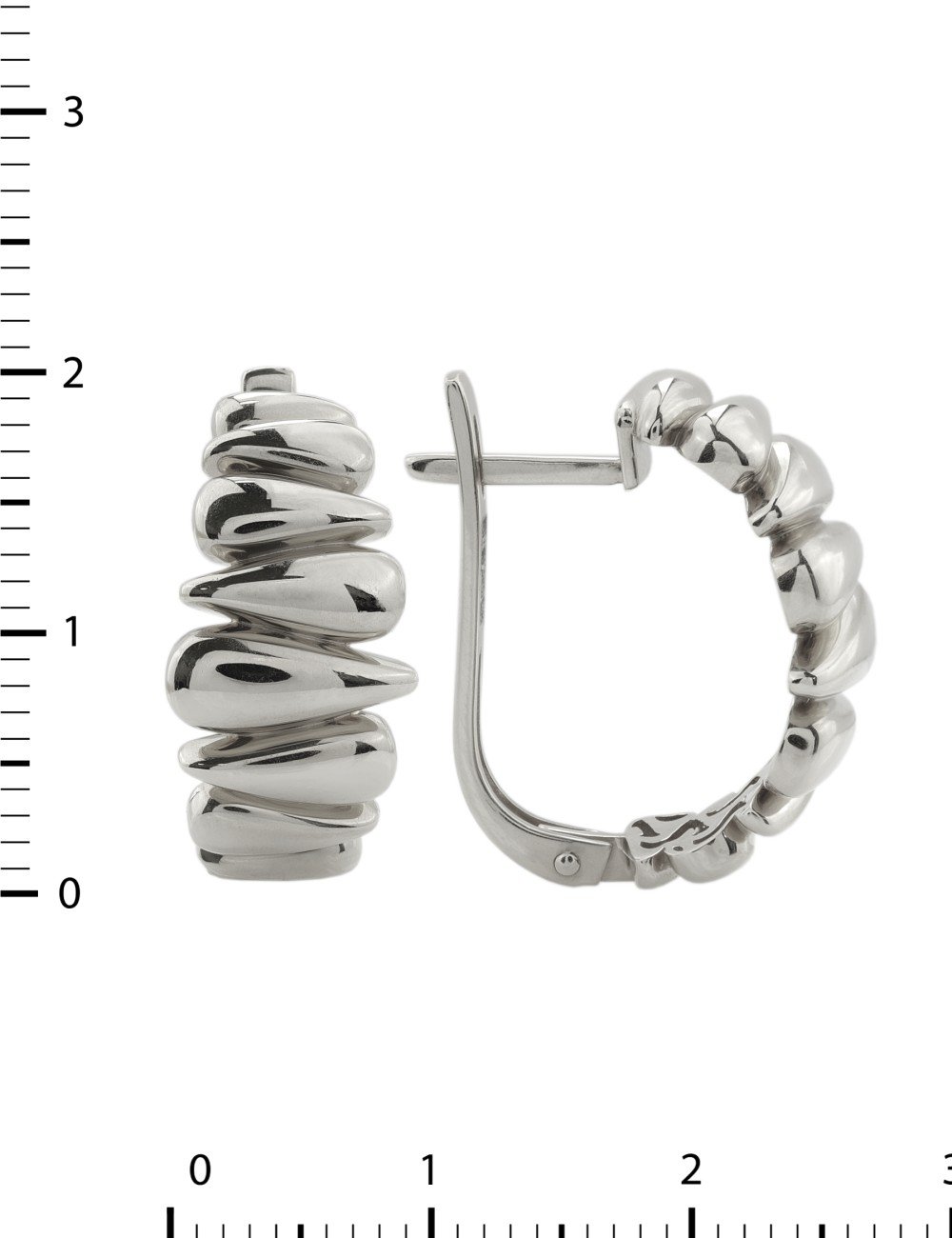 Серьги из белого золота 585 пробы