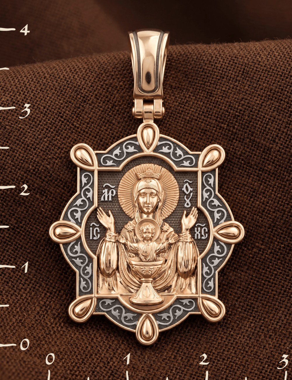 Образок из золота 585 пробы