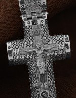 Крест из белого золота 585 пробы