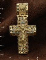 Крест из лимонного золота 585 пробы