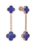 Серьги из золота 585 пробы c лазуритом