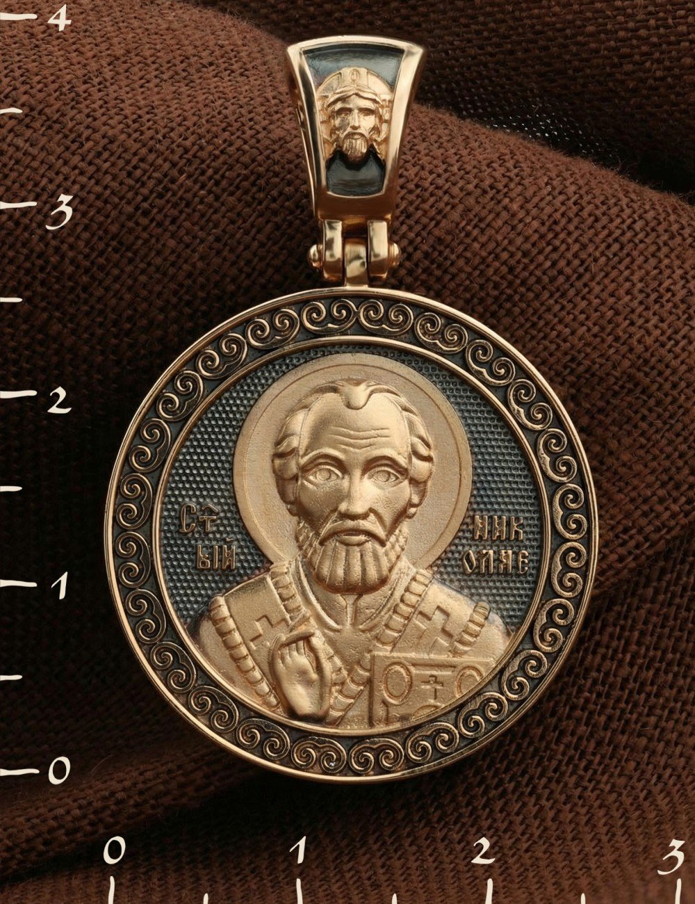 Образок из золота 585 пробы