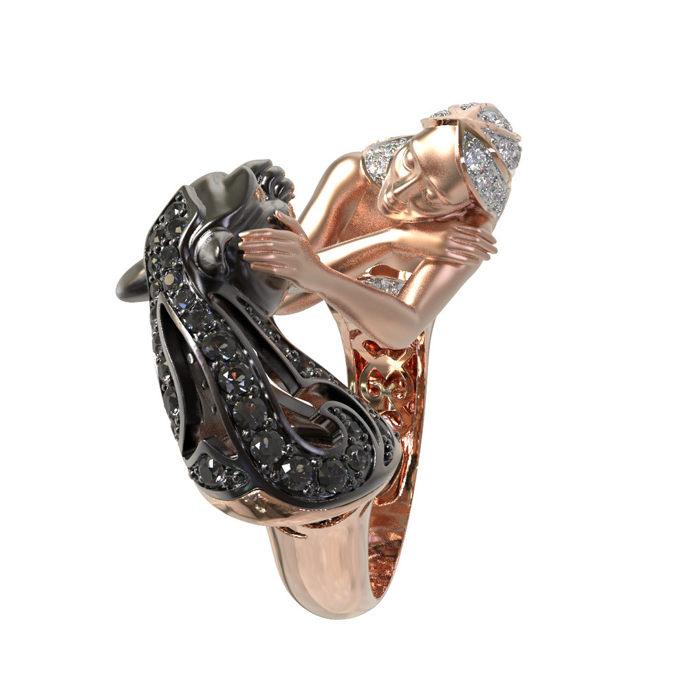 Кольцо из золота c фианитом