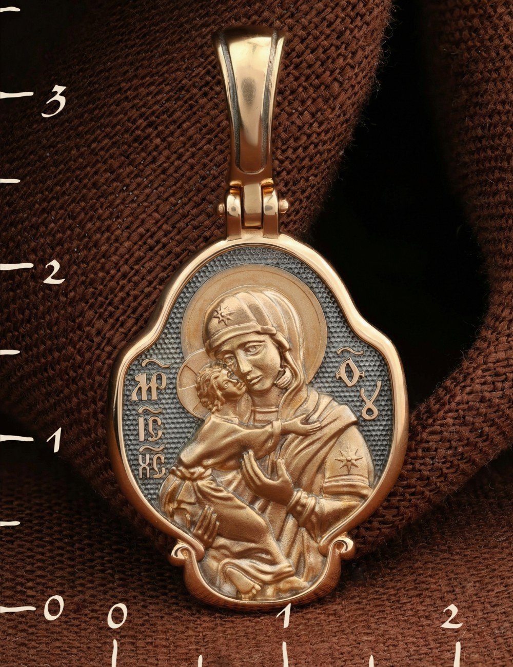 Образок из золота 585 пробы