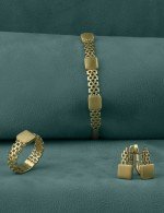 Серьги из лимонного золота 585 пробы