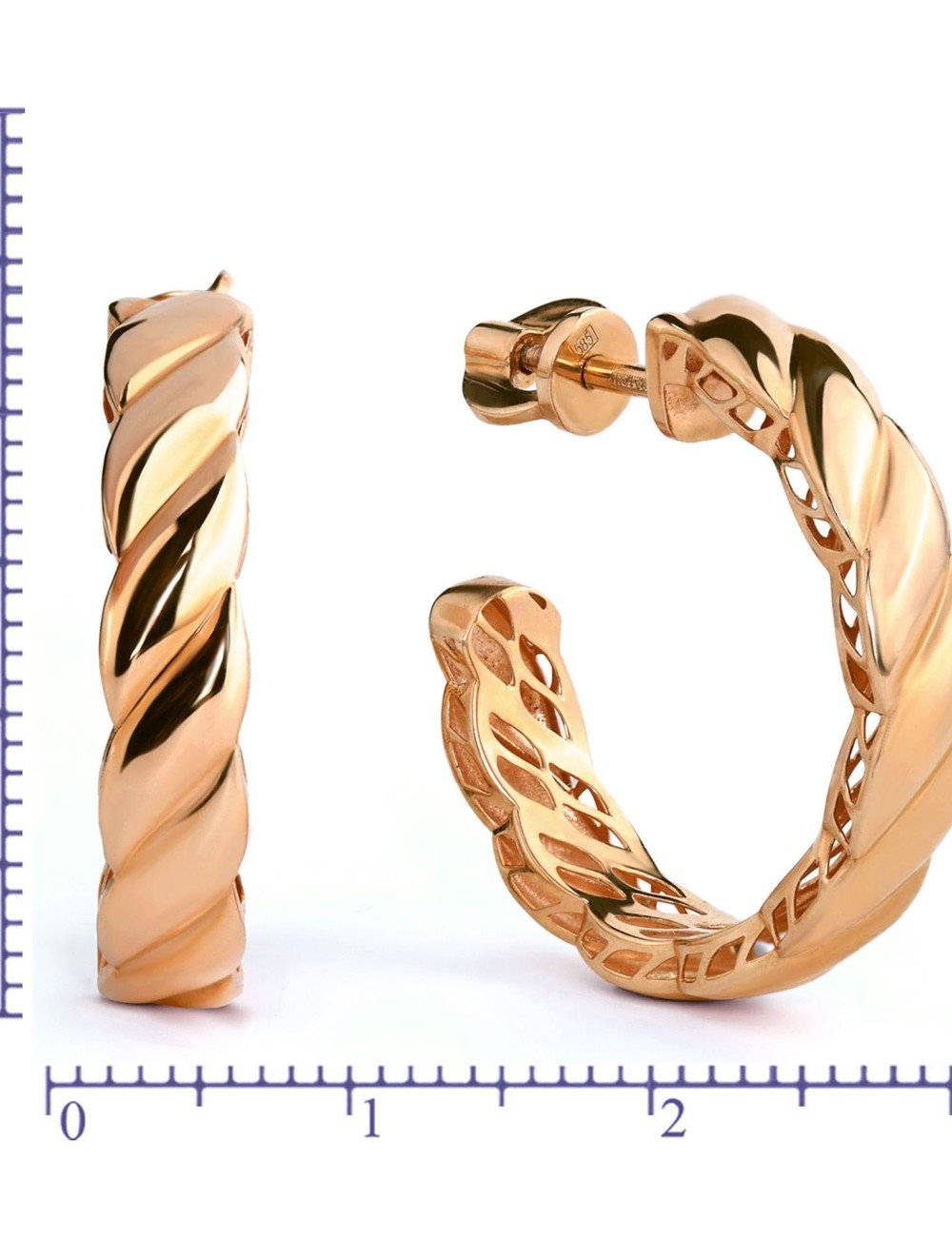 Серьги из золота 585 пробы