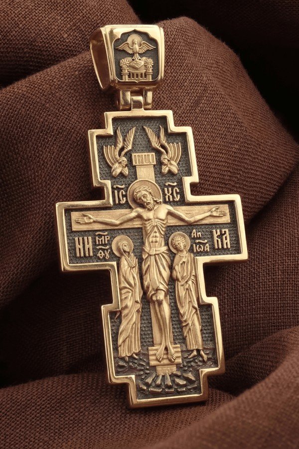 Крест из золота 585 пробы
