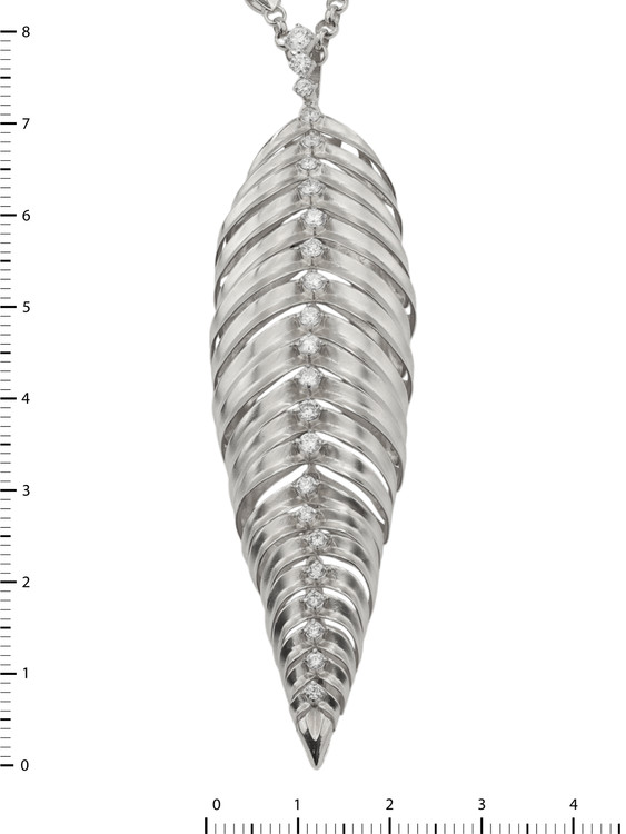 Колье из белого золота c бриллиантами