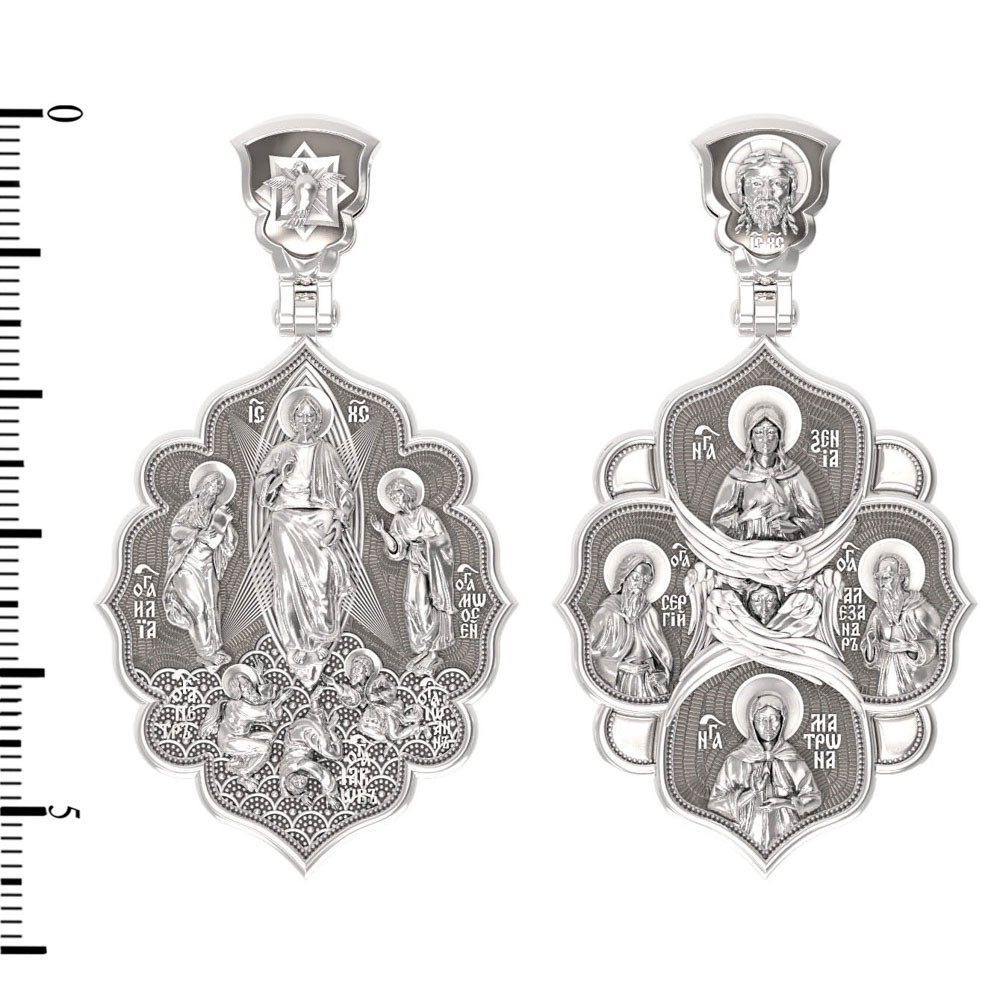 Образок из белого золота