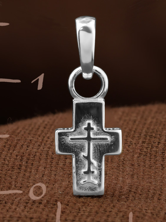 Крест из белого золота