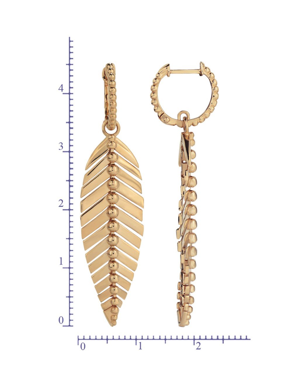 Серьги из золота 585 пробы