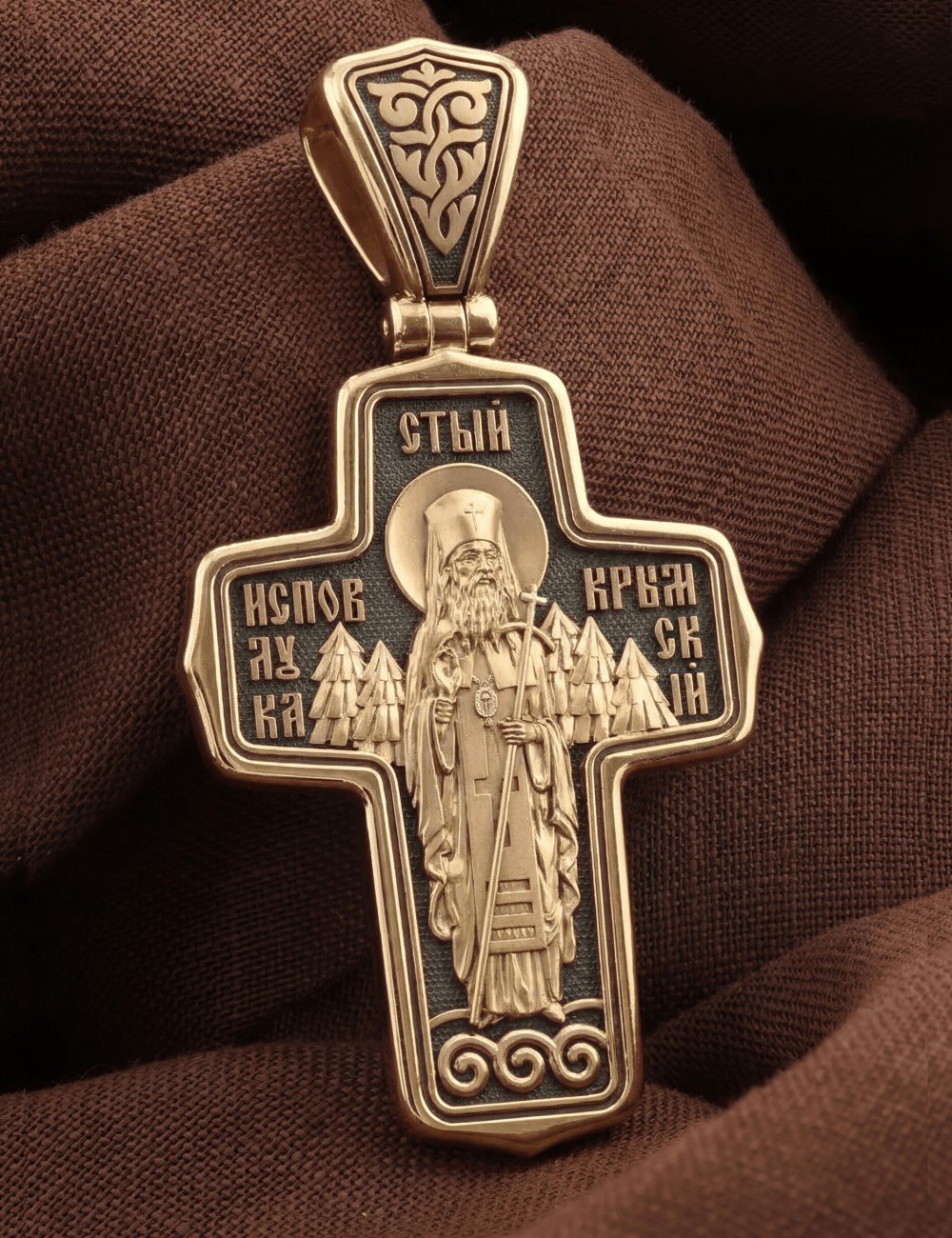 Крест из золота 585 пробы