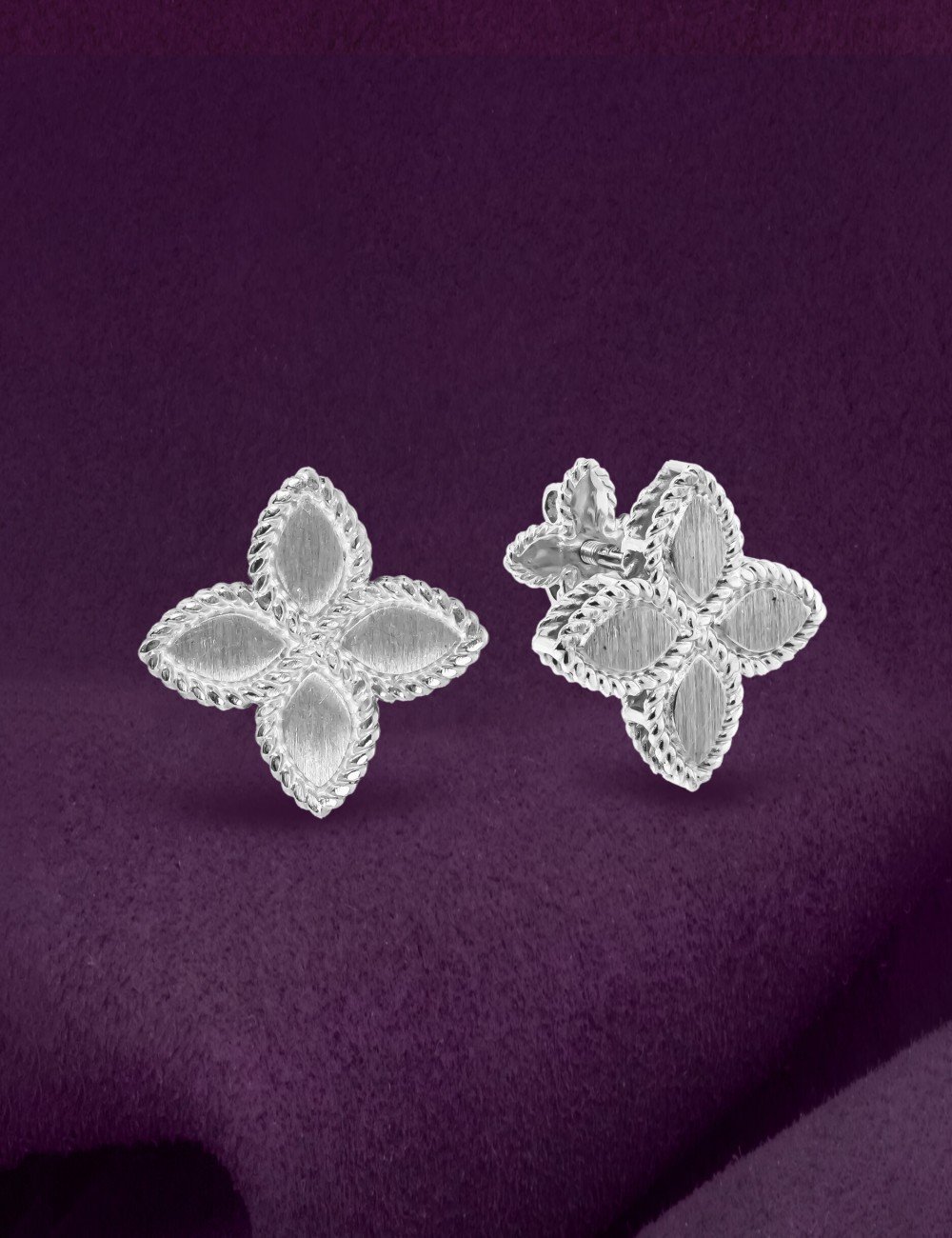 Серьги из белого золота 585 пробы