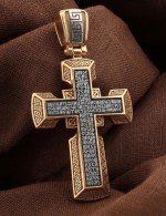 Крест из золота 585 пробы