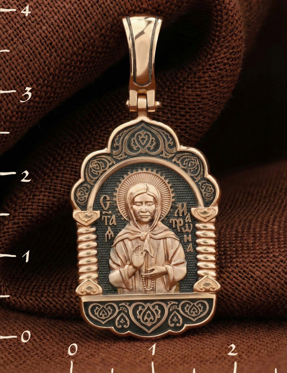Образок из золота 585 пробы