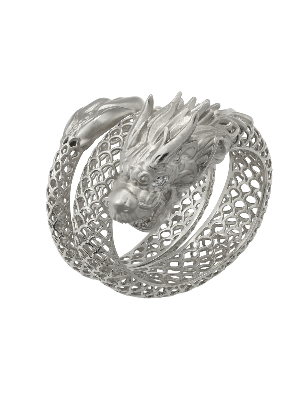 Кольцо из белого золота c бриллиантами