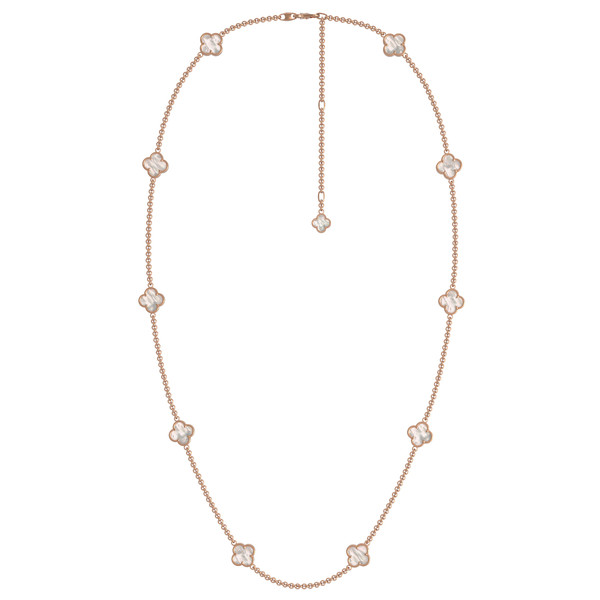 Колье из золота c перламутром