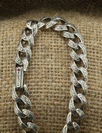 Браслет из серебра 925 пробы c рубином