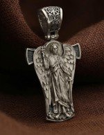 Крест из белого золота 585 пробы