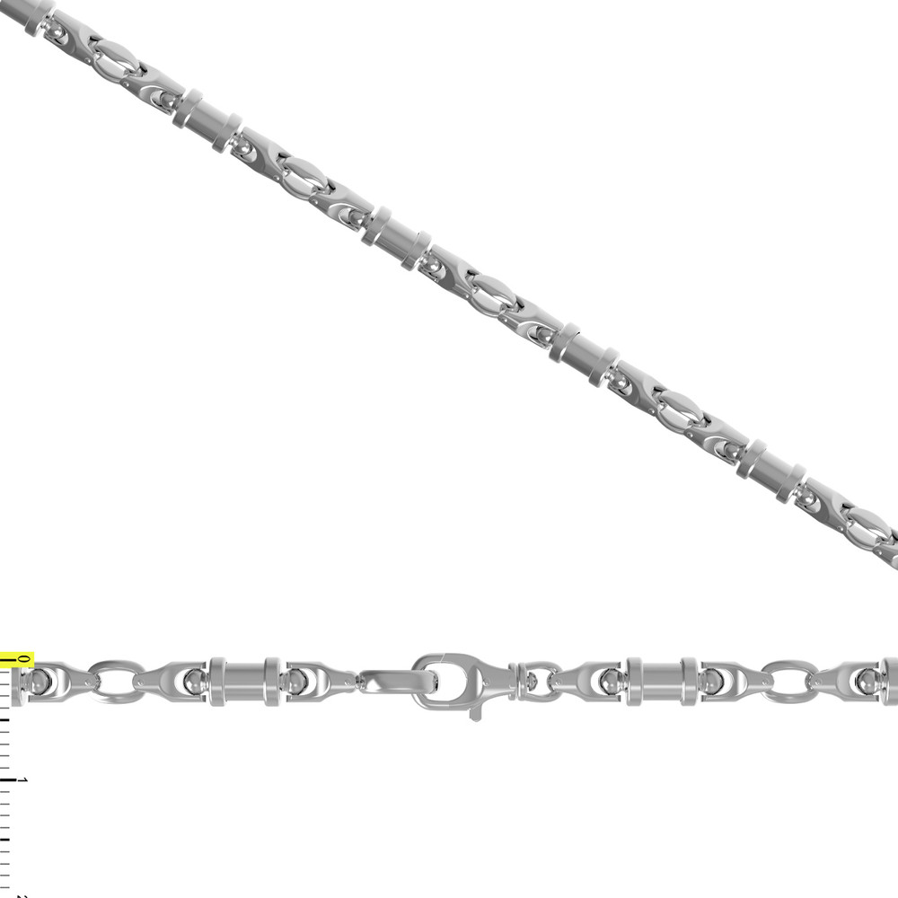 Цепь из белого золота