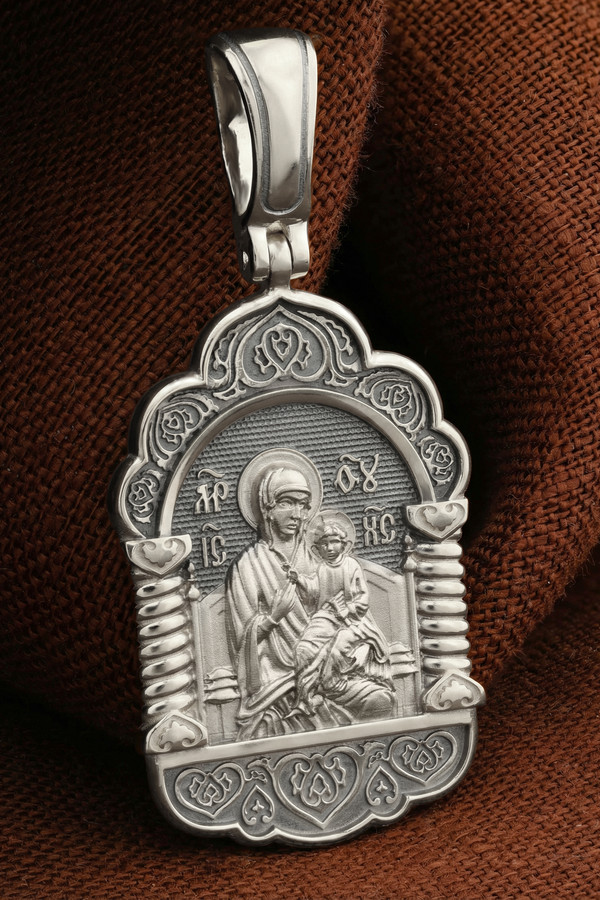 Образок из белого золота