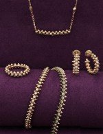 Серьги из золота 585 пробы c бриллиантами