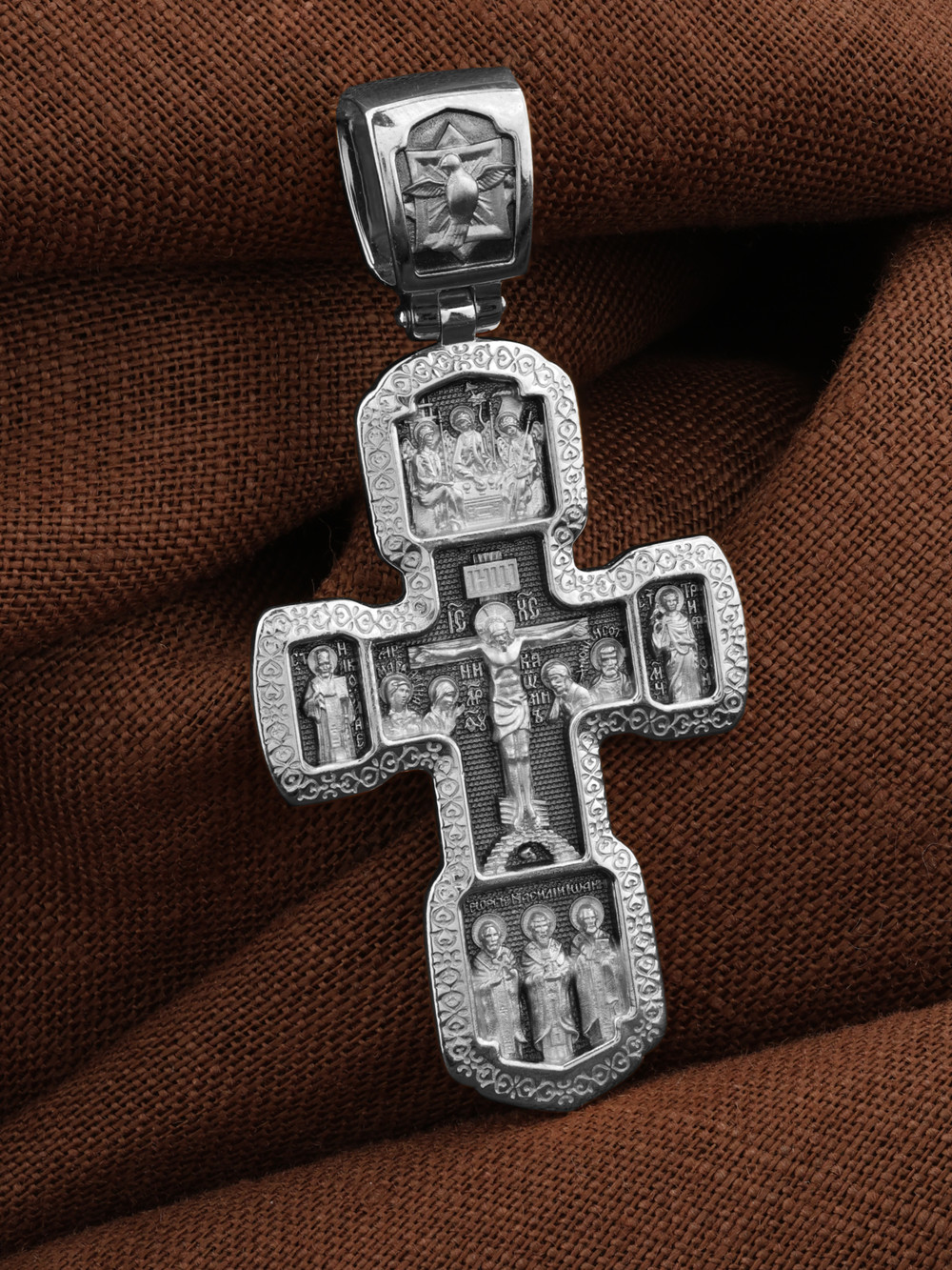 Крест из белого золота