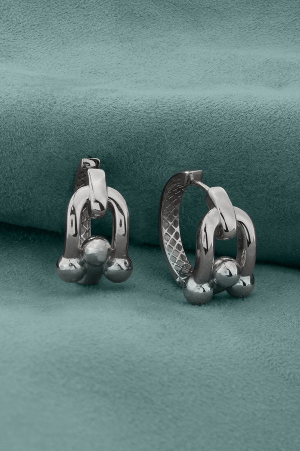 Серьги из белого золота 585 пробы