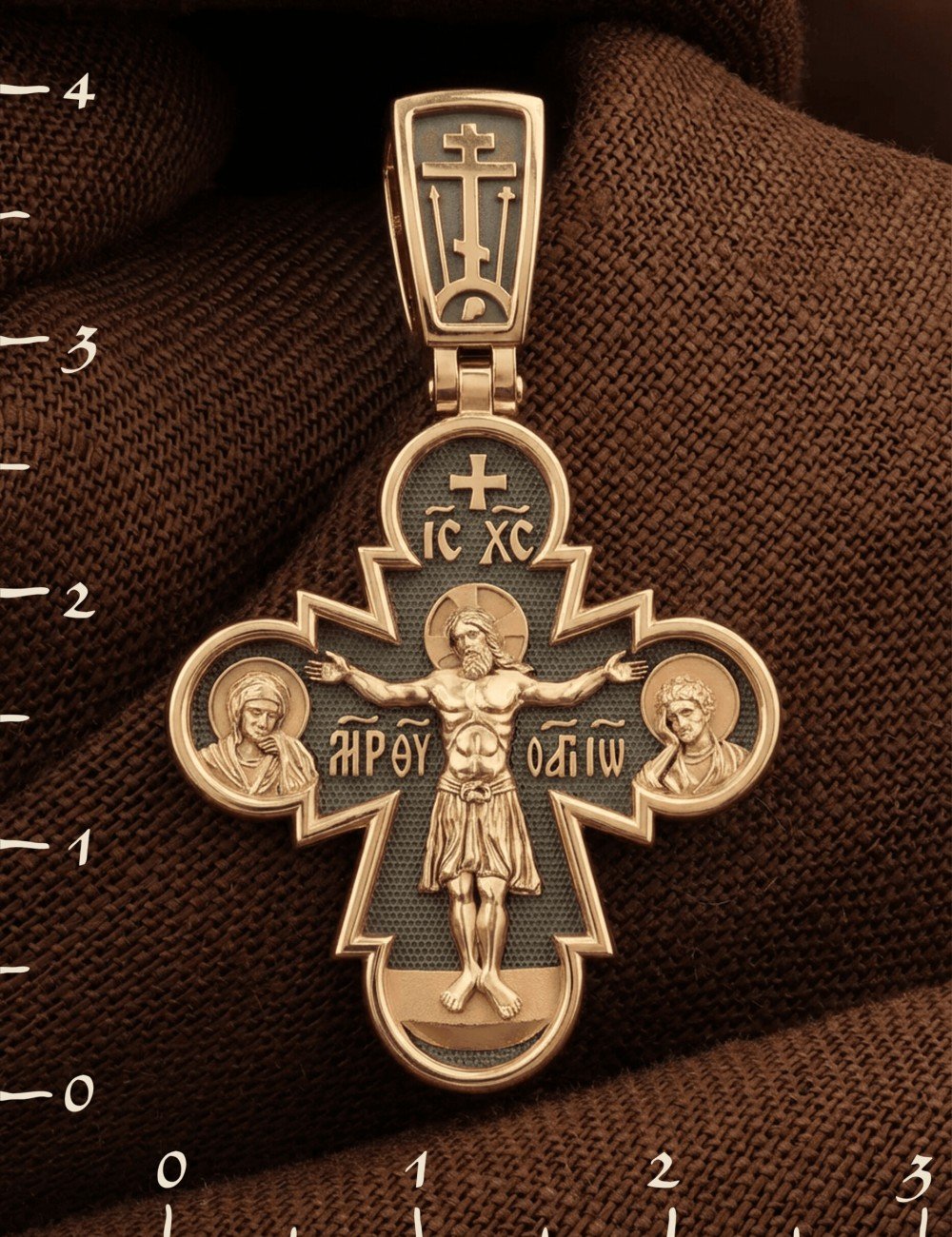 Крест из золота 585 пробы
