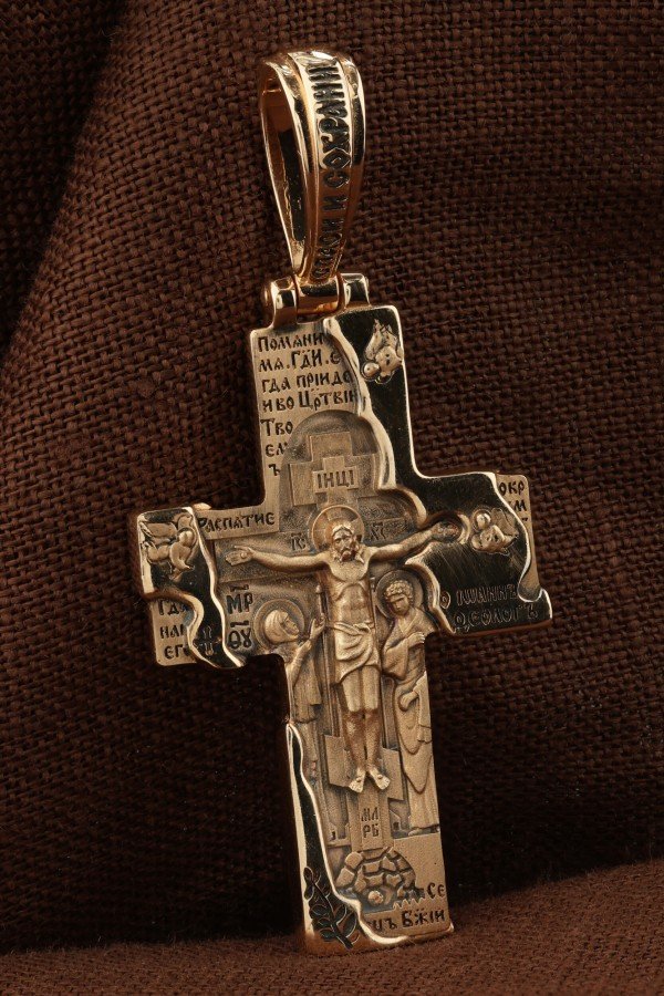 Крест из золота 585 пробы
