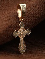 Крест из золота 585 пробы