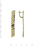 Серьги из лимонного золота 585 пробы