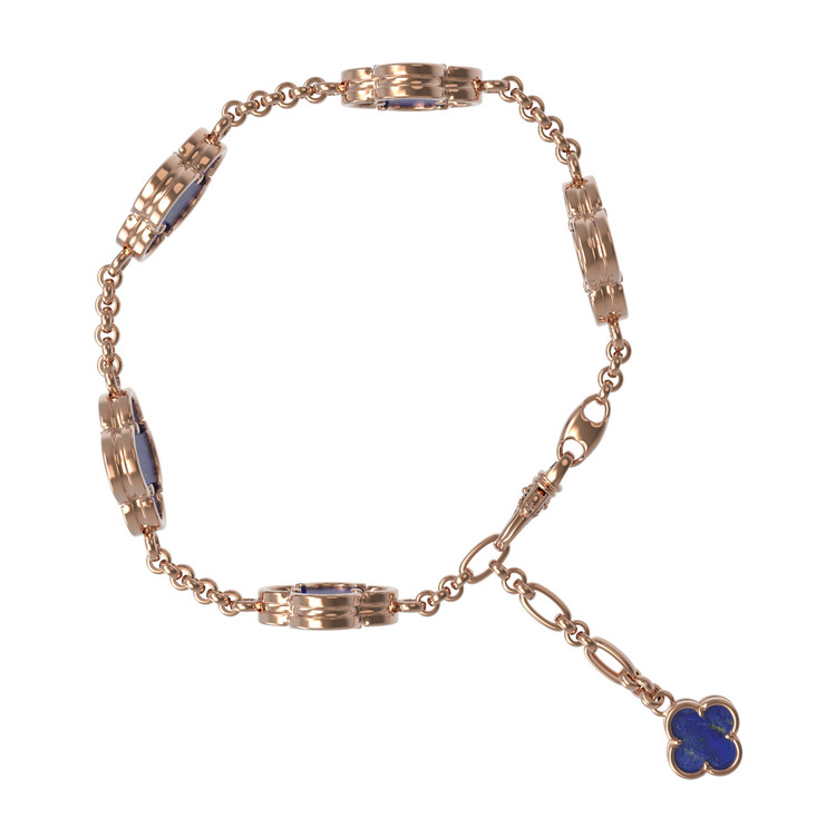 Браслет из золота c лазуритом